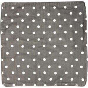 Pottery Barn Caci Dot Gray Linen Cotton Blend Square Pillow Cover 20x20" Square